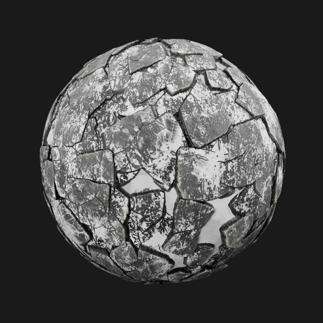 4K Rocky Muddy Ground Snow 01-C4D Material