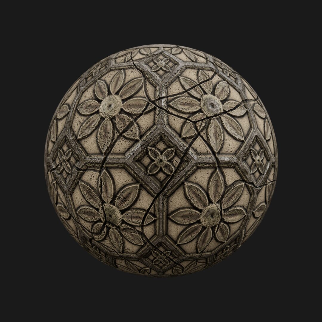 4K Ruin Tile V2-C4D Material