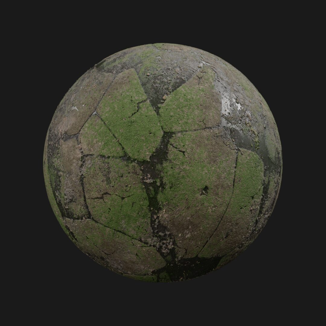4K Ruined Ground-C4D Material