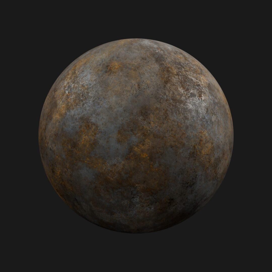 4K Rusted Metal 03-C4D Material