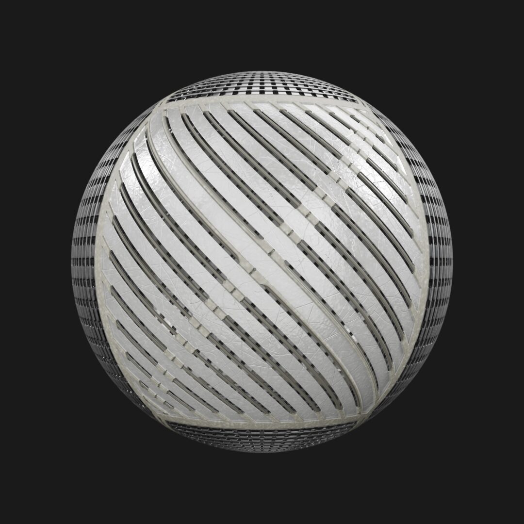 4K Sci Fi Metal Grate-C4D Material