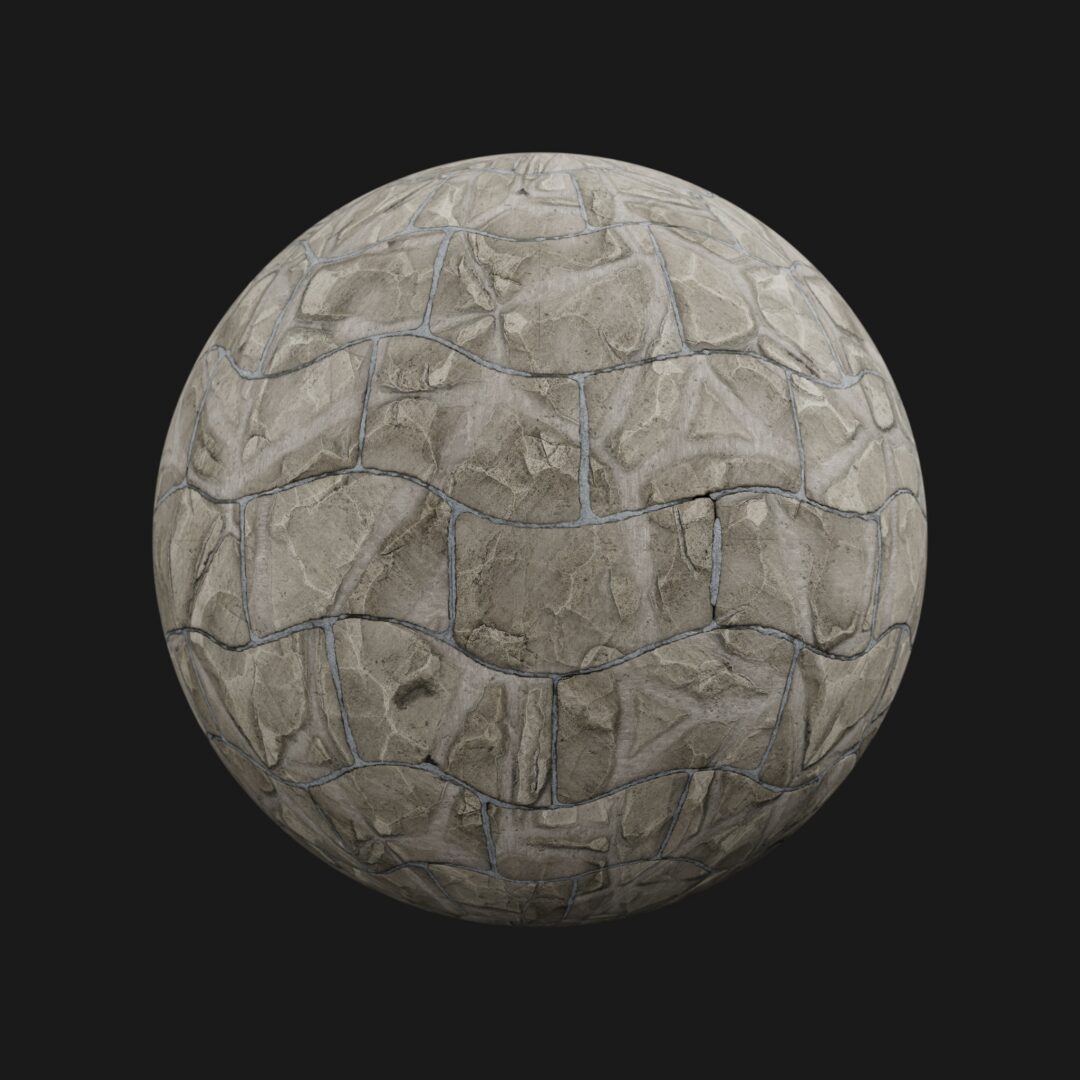 4K Serpetine Pattern Stone Ground-C4D Material