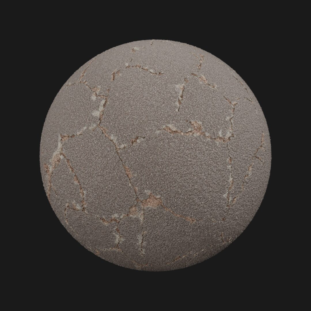 4K Asphalt Cracked-C4D Material