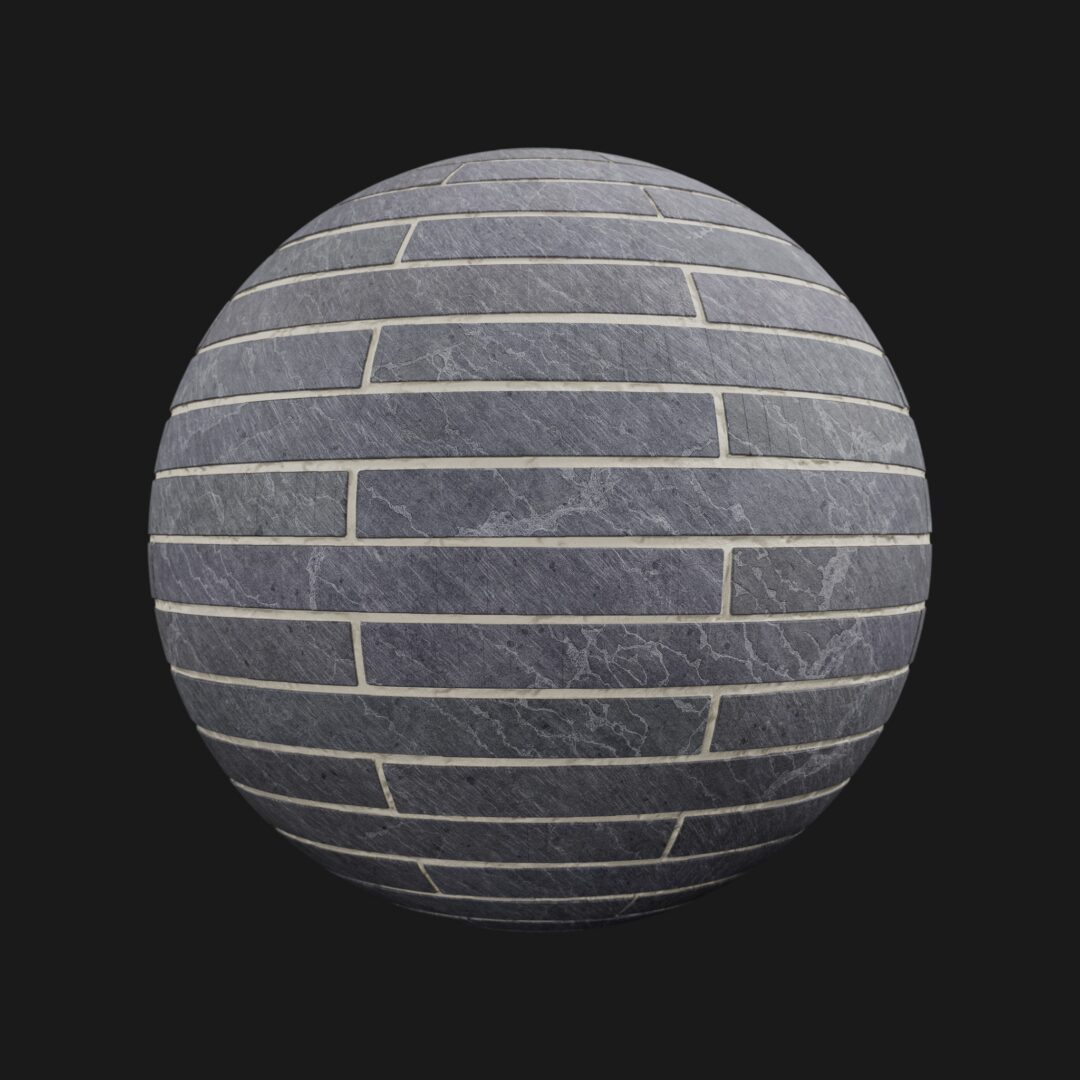 4K Slate Brick Wall 01-C4D Material