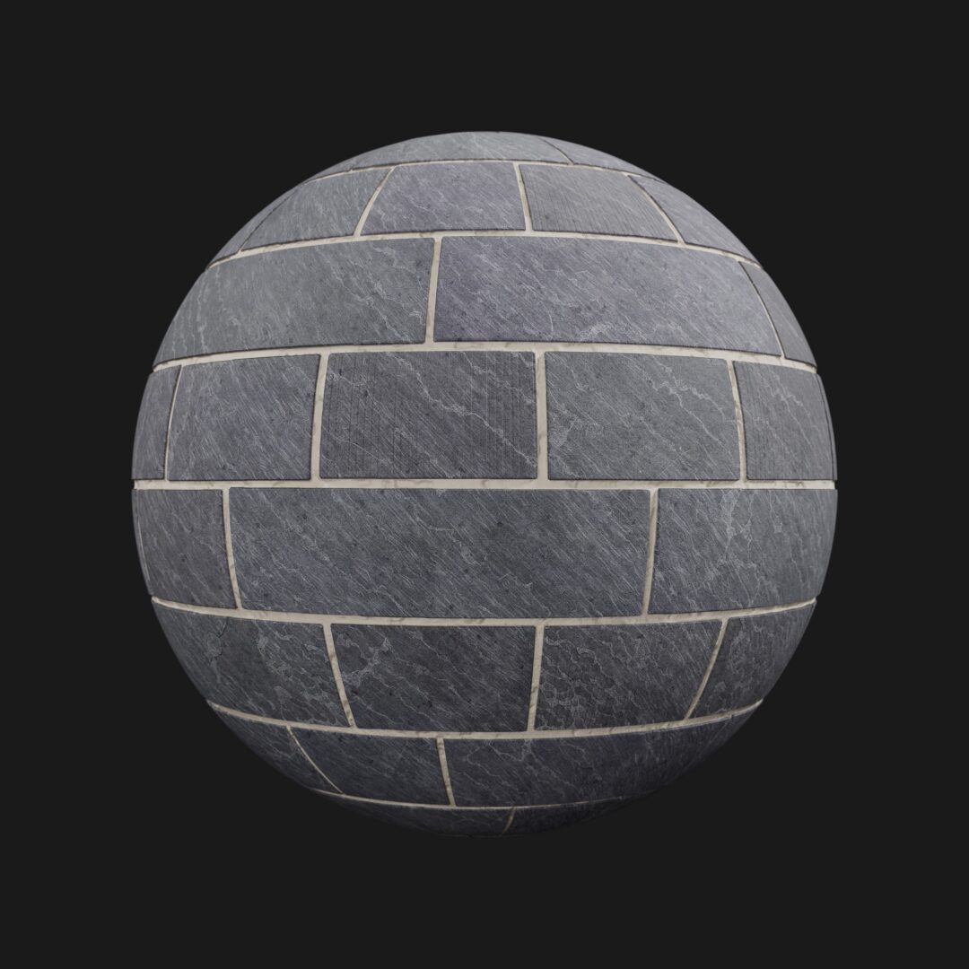 4K Slate Brick Wall 02-C4D Material