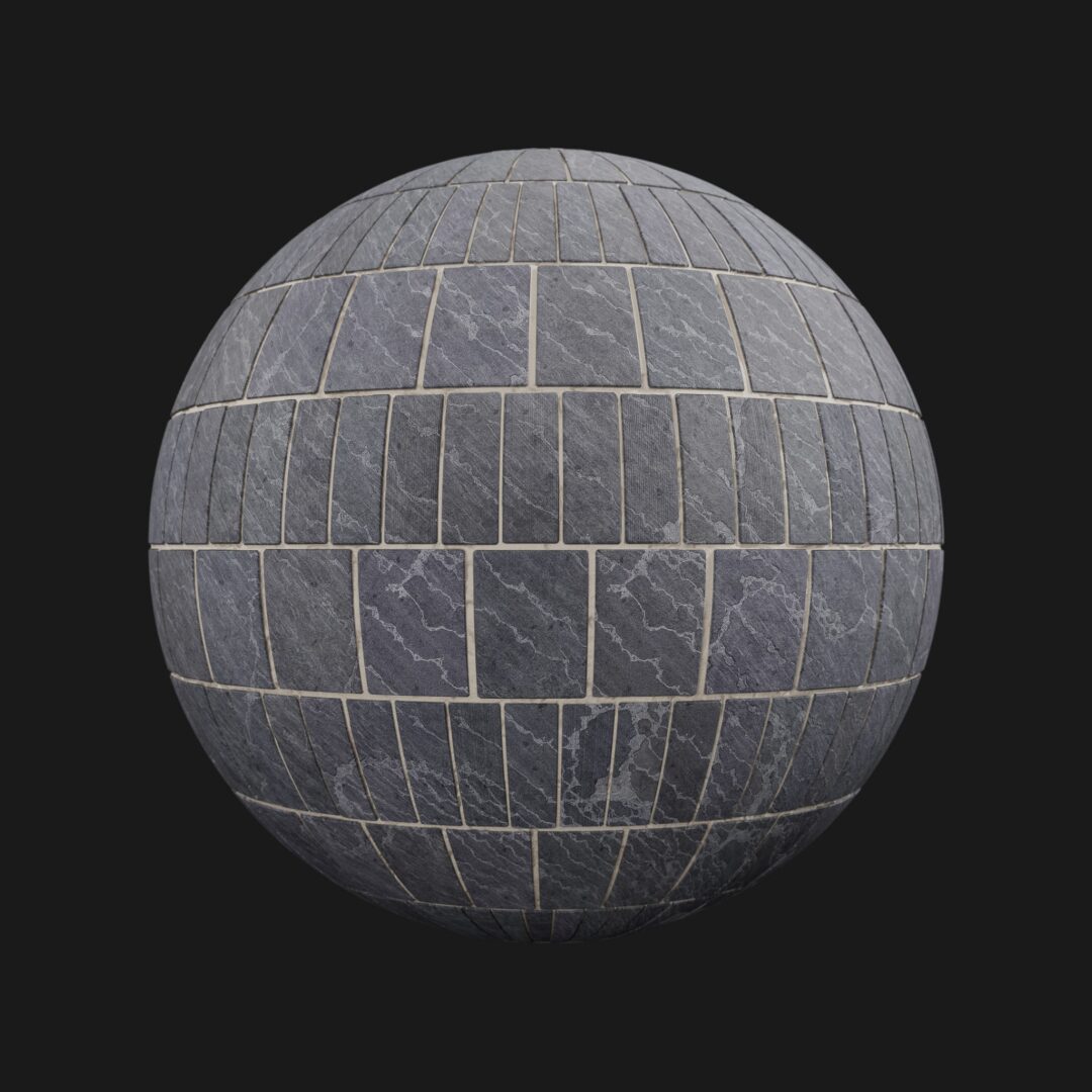 4K Slate Brick Wall 03-C4D Material