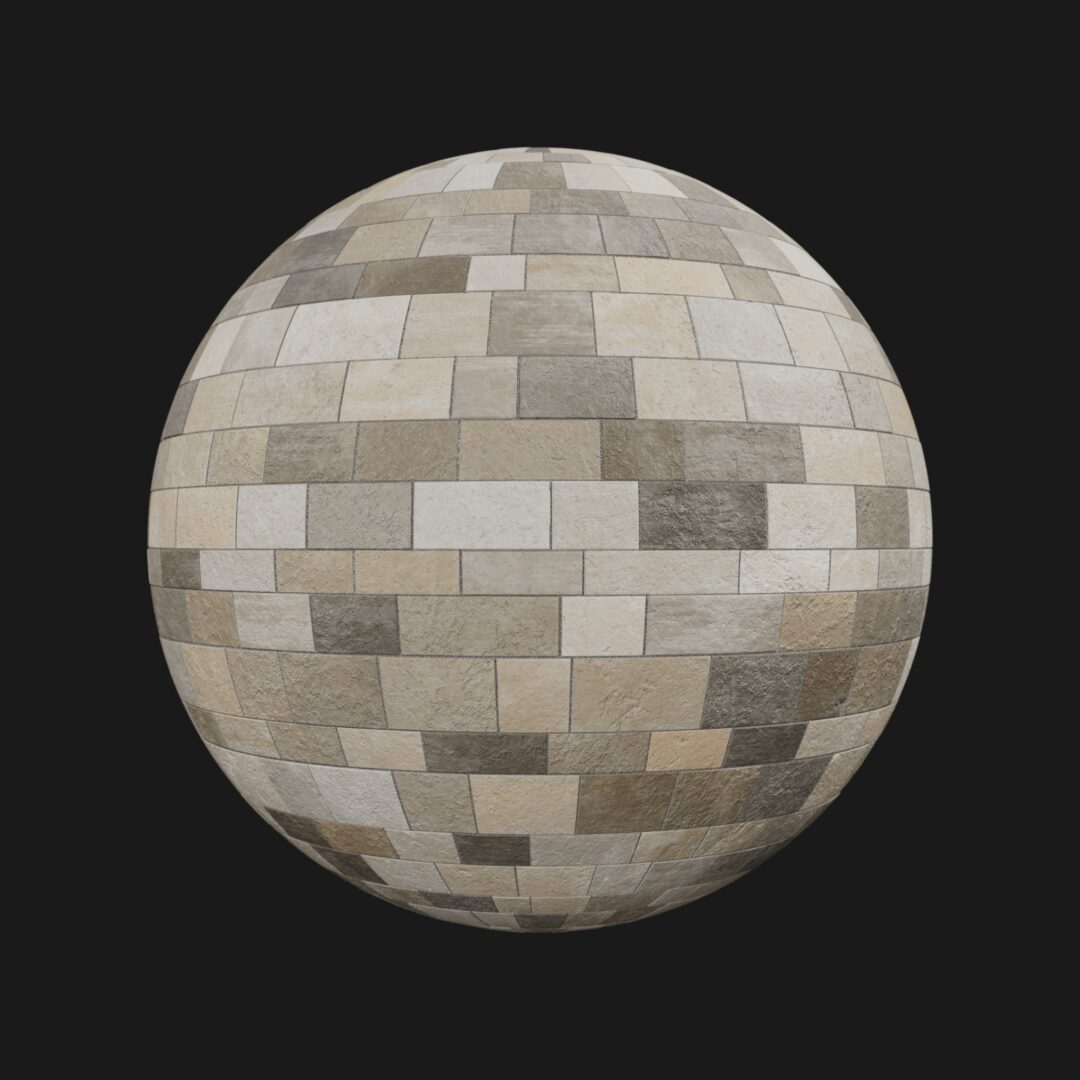 4K Stone Wall Random 04-C4D Material