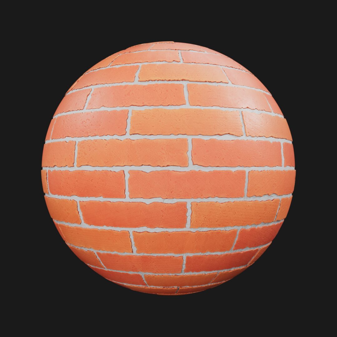 4K Stylized Brick 07-C4D Material