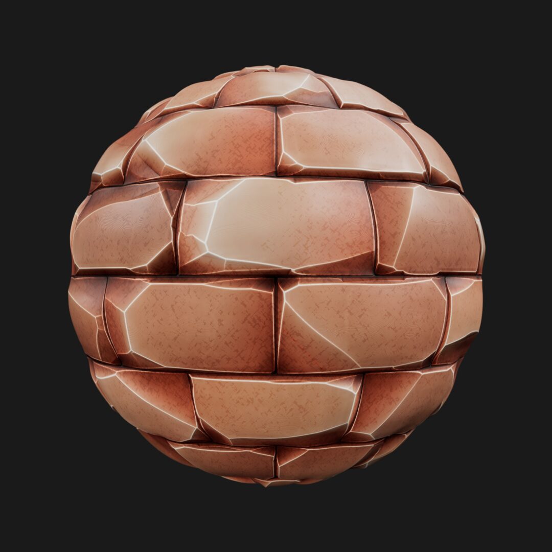 4K Stylized Brick 11-C4D Material