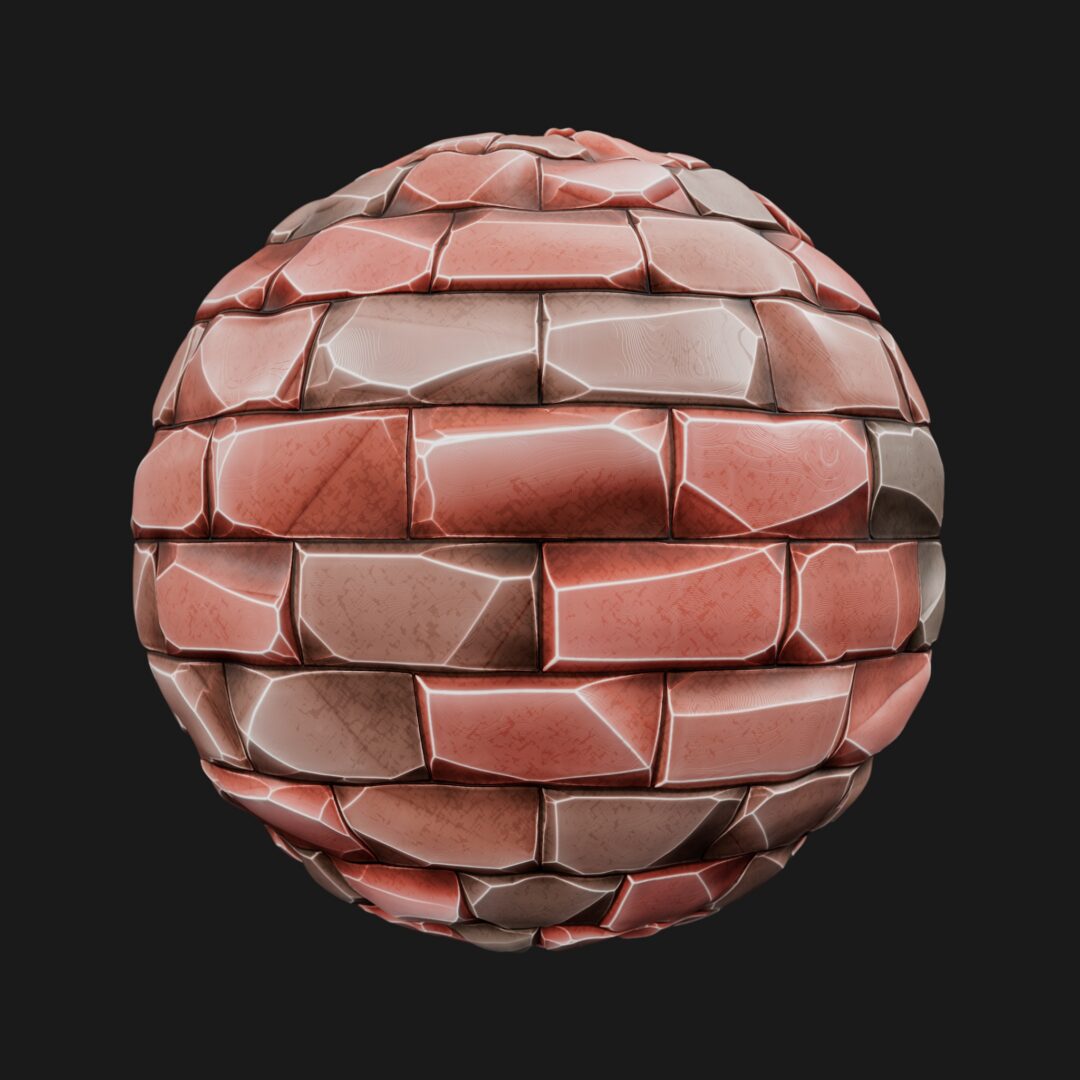 4K Stylized Brick 13-C4D Material