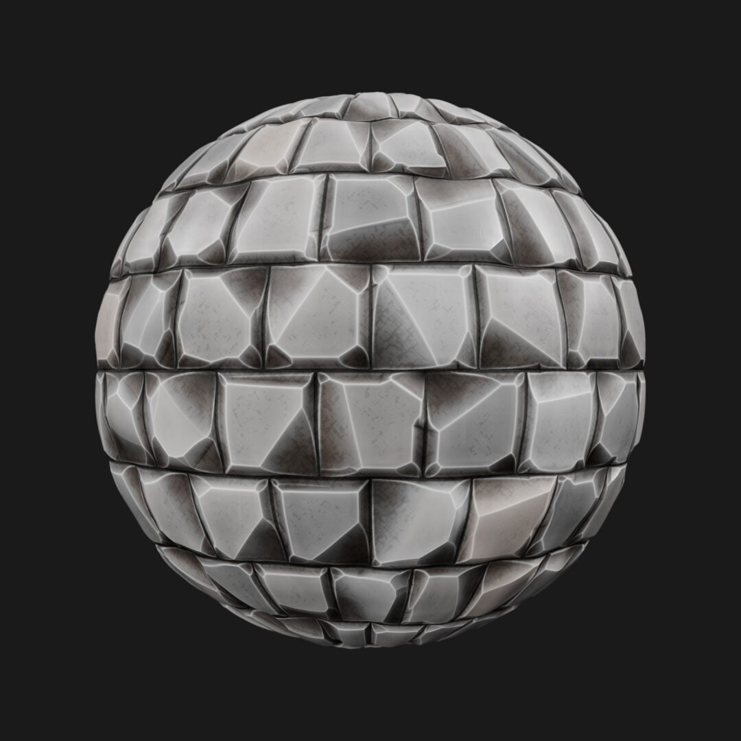 4K Stylized Floor Tiles 01-C4D Materials