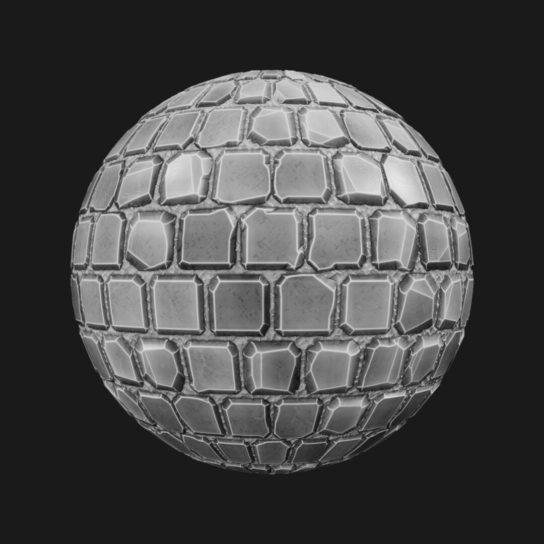 4K Stylized Floor Tiles 03-C4D Material