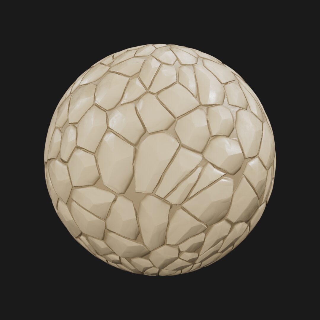 Stylized Ground Rock 01-C4D Material