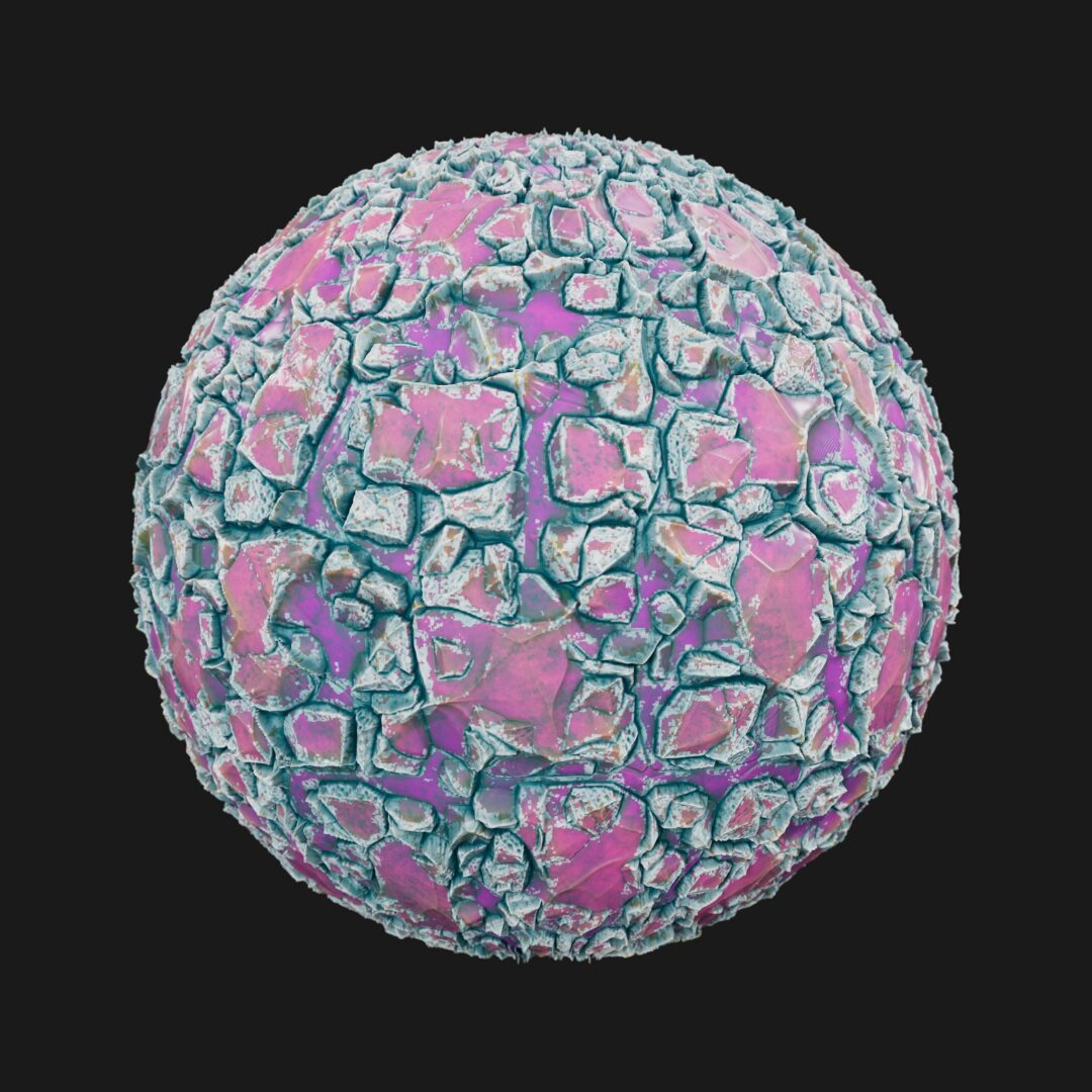 Stylized Ground Rock 02-C4D Material
