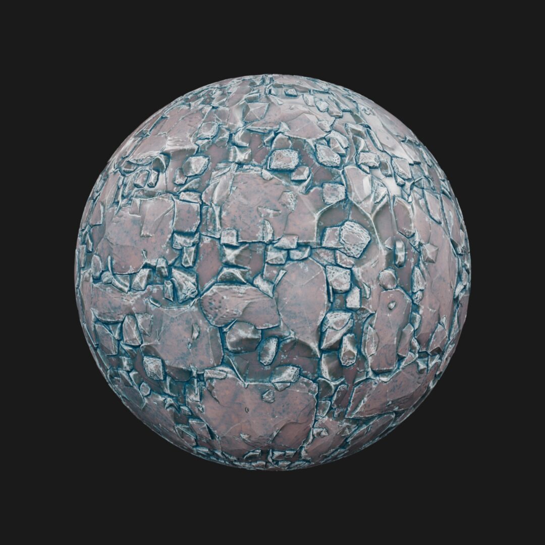 Stylized Ground Rock 06-C4D Material