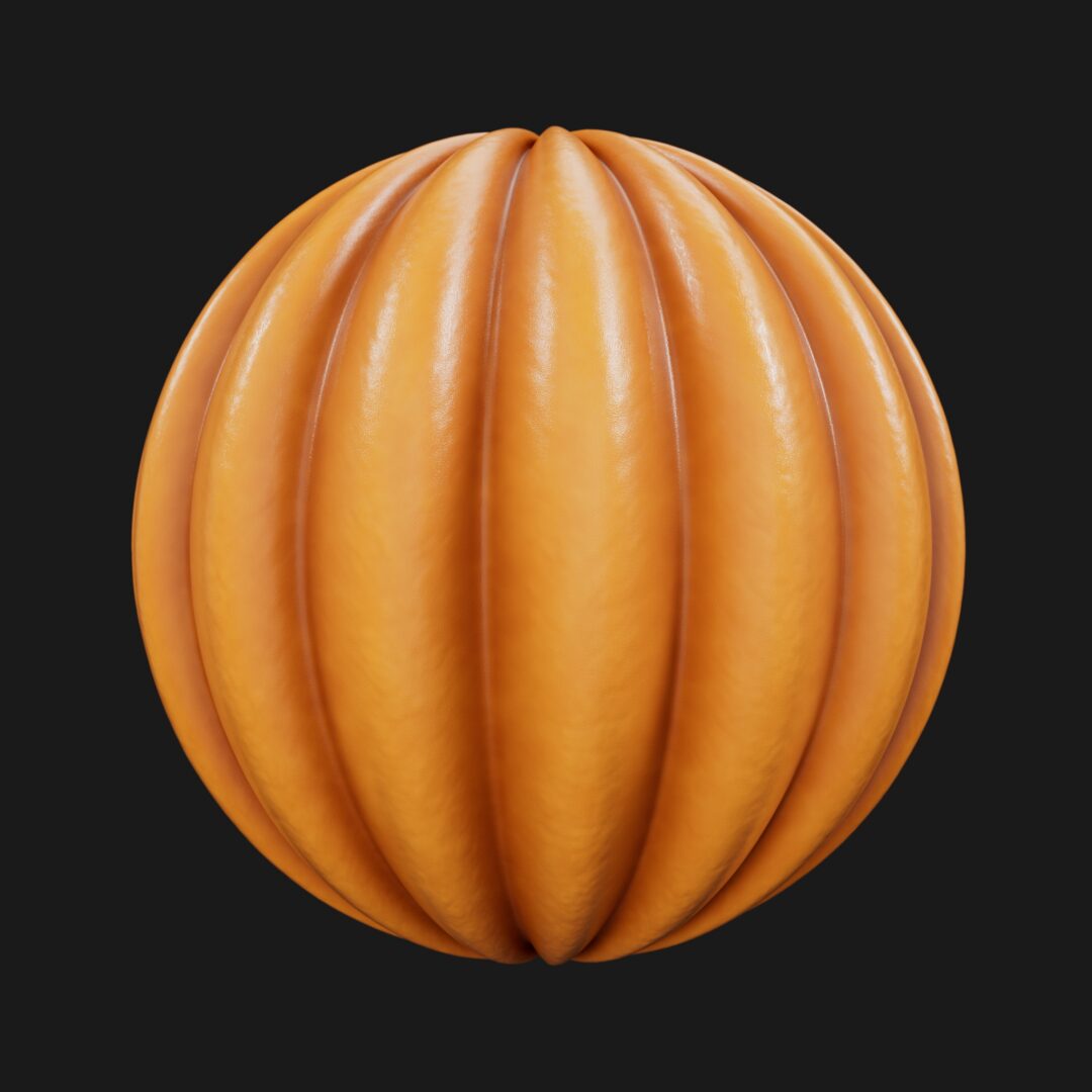 4K Stylized Pumpkin-C4D Material