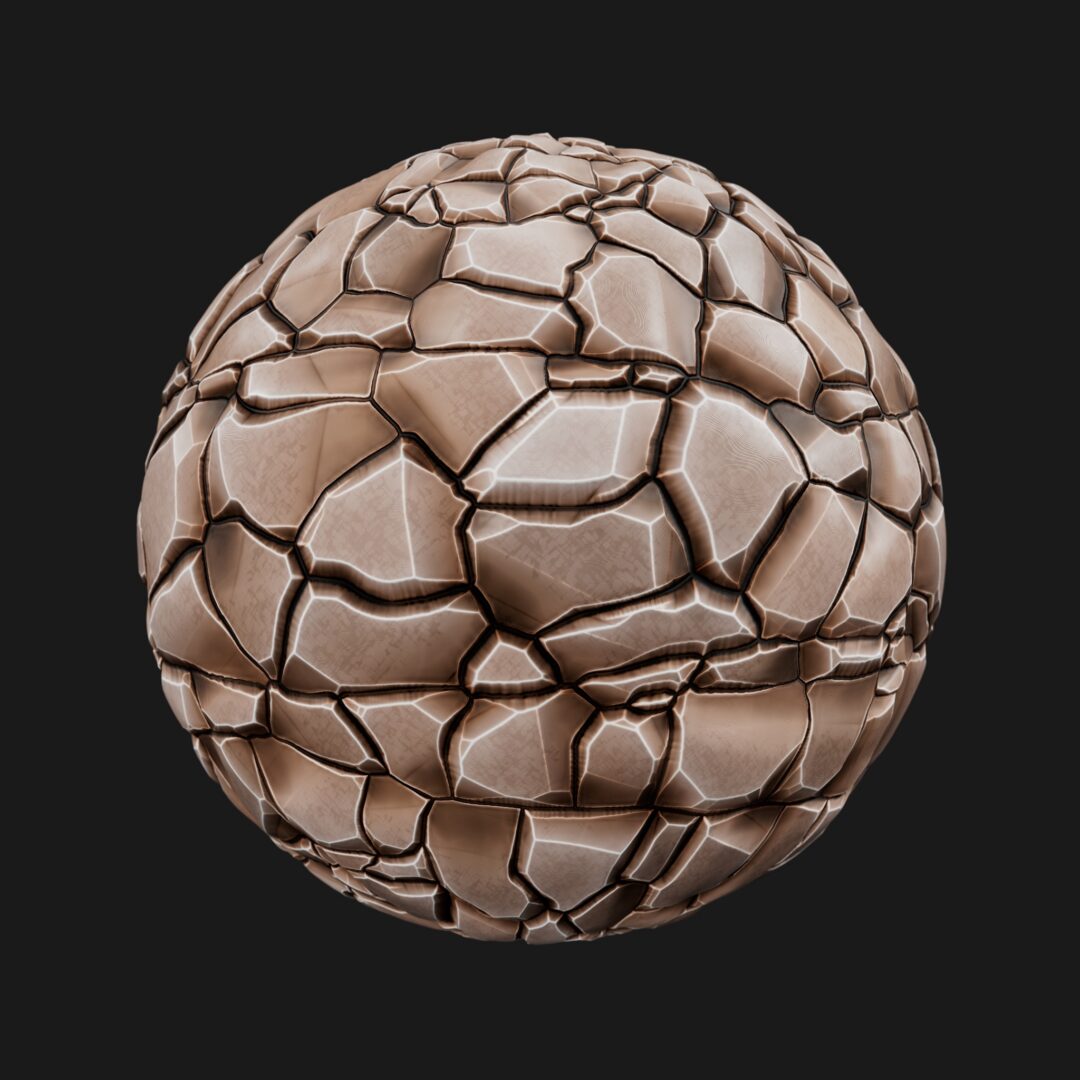 4K Stylized Rock Wall 01-C4D Material