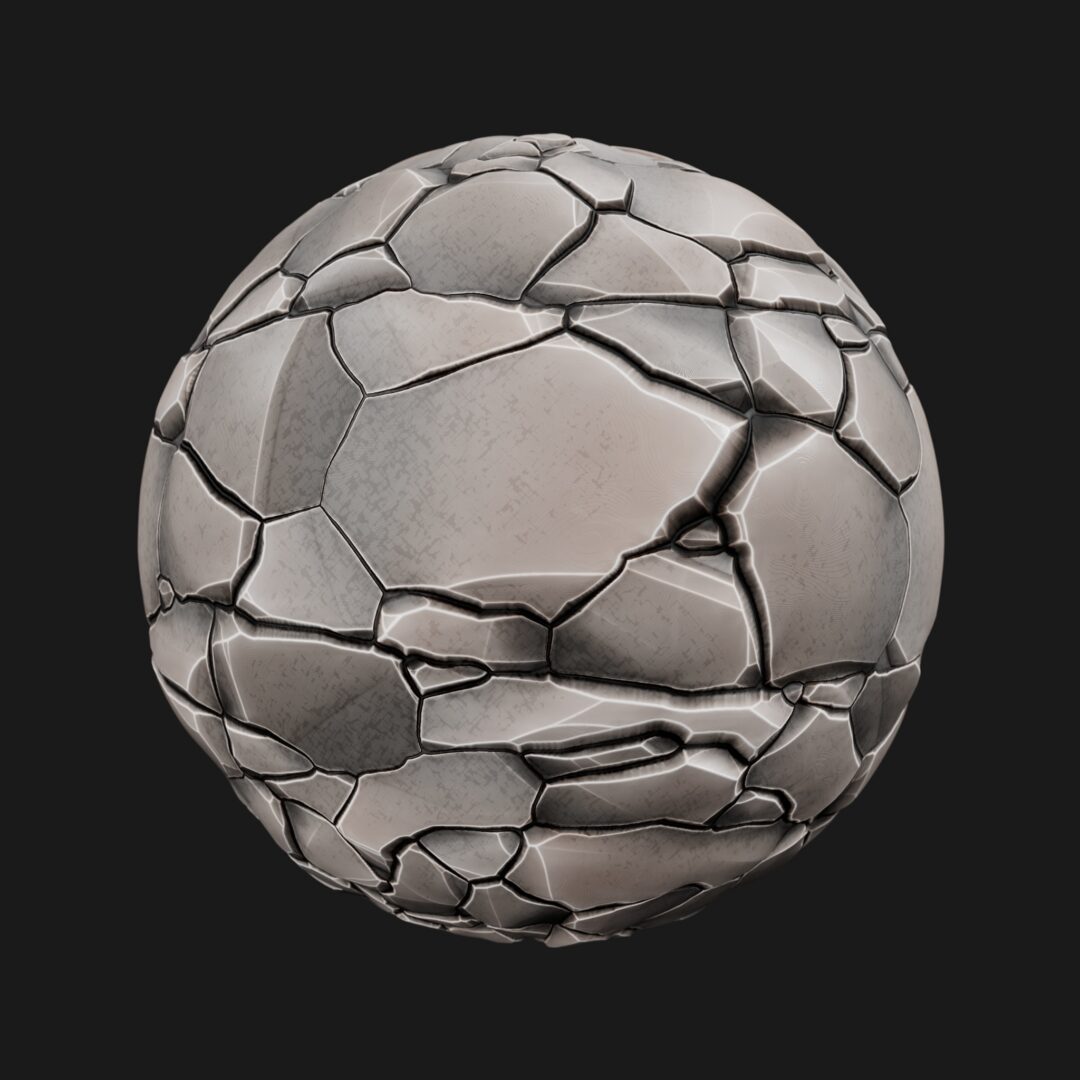 4K Stylized Rock Wall 02-C4D Material
