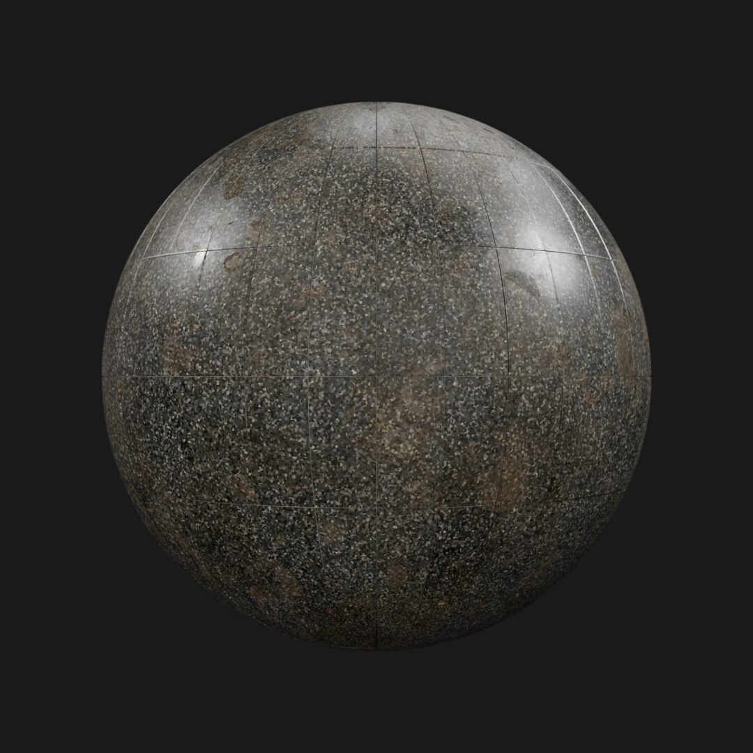 4K Subway Floor Tiles 01-Dirty-C4D Material
