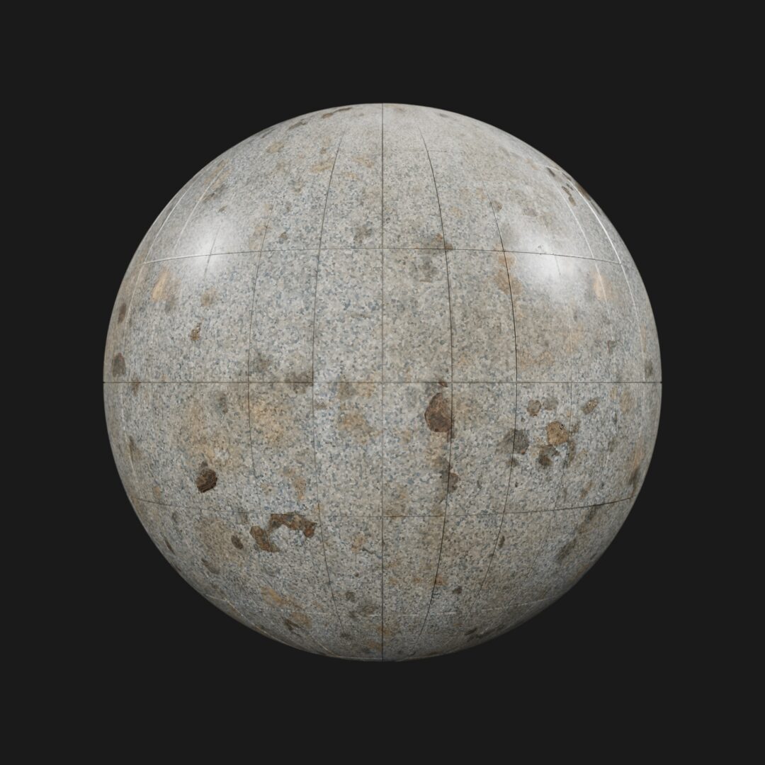4K Subway Floor Tiles 03-Dirty-C4D Material