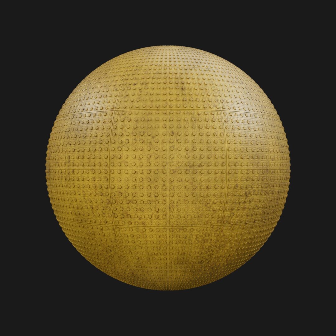 4K Subway Rubber Floor 01 Dirty-C4D Material