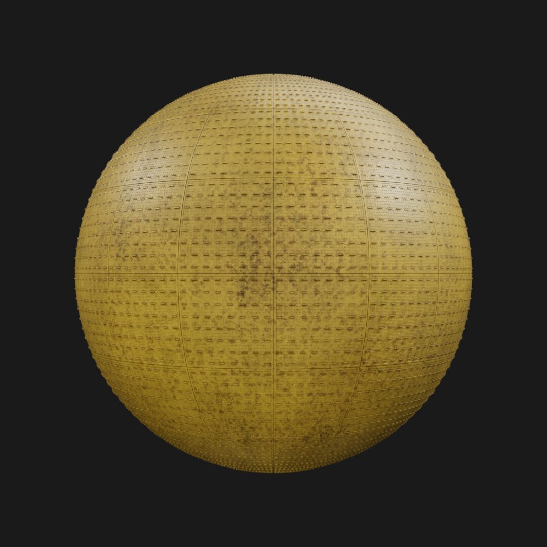 4K Subway Rubber Floor 02 Dirty-C4D Material