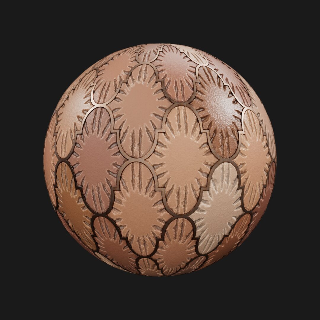 4K Unique Tile Pattern 01-C4D Material