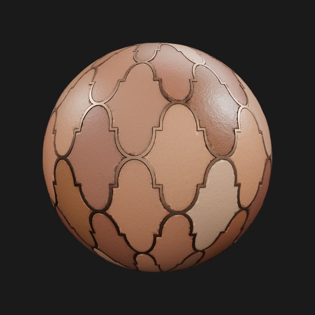 4K Unique Tile Pattern 02-C4D Material
