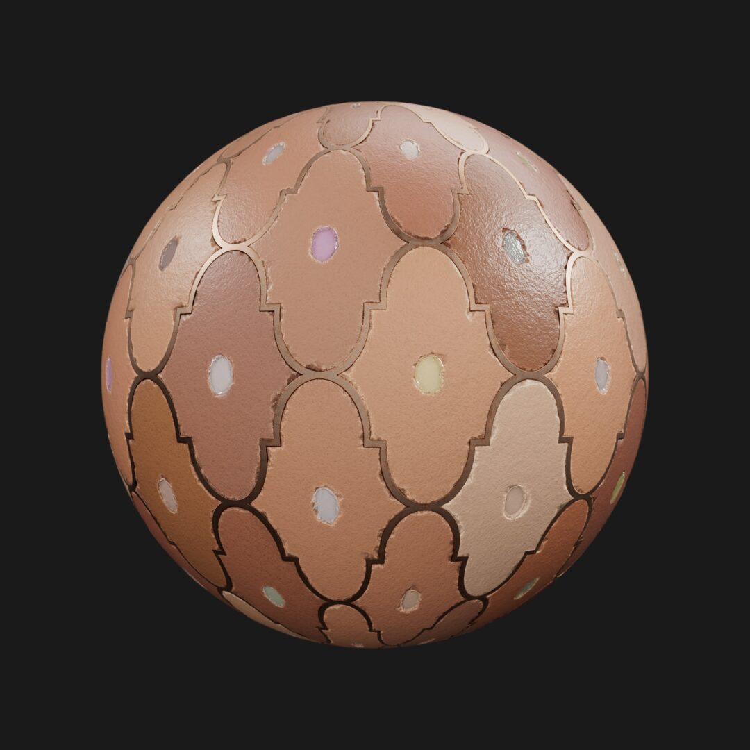 4K Unique Tile Pattern 04-C4D Material