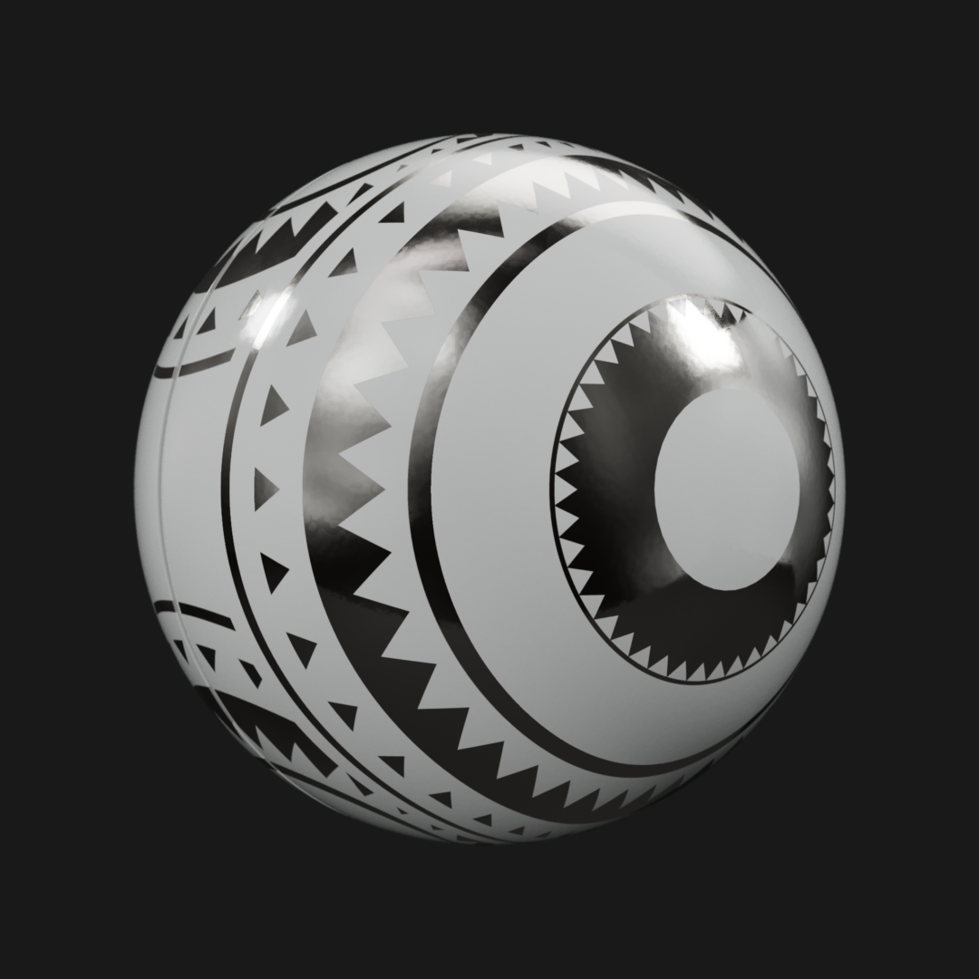 4K White and Platinum Tile-C4D Material
