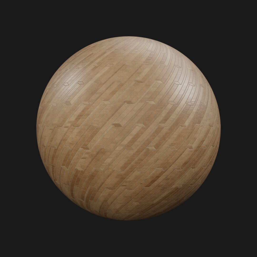 4K Wood Parquet 16-C4D Material