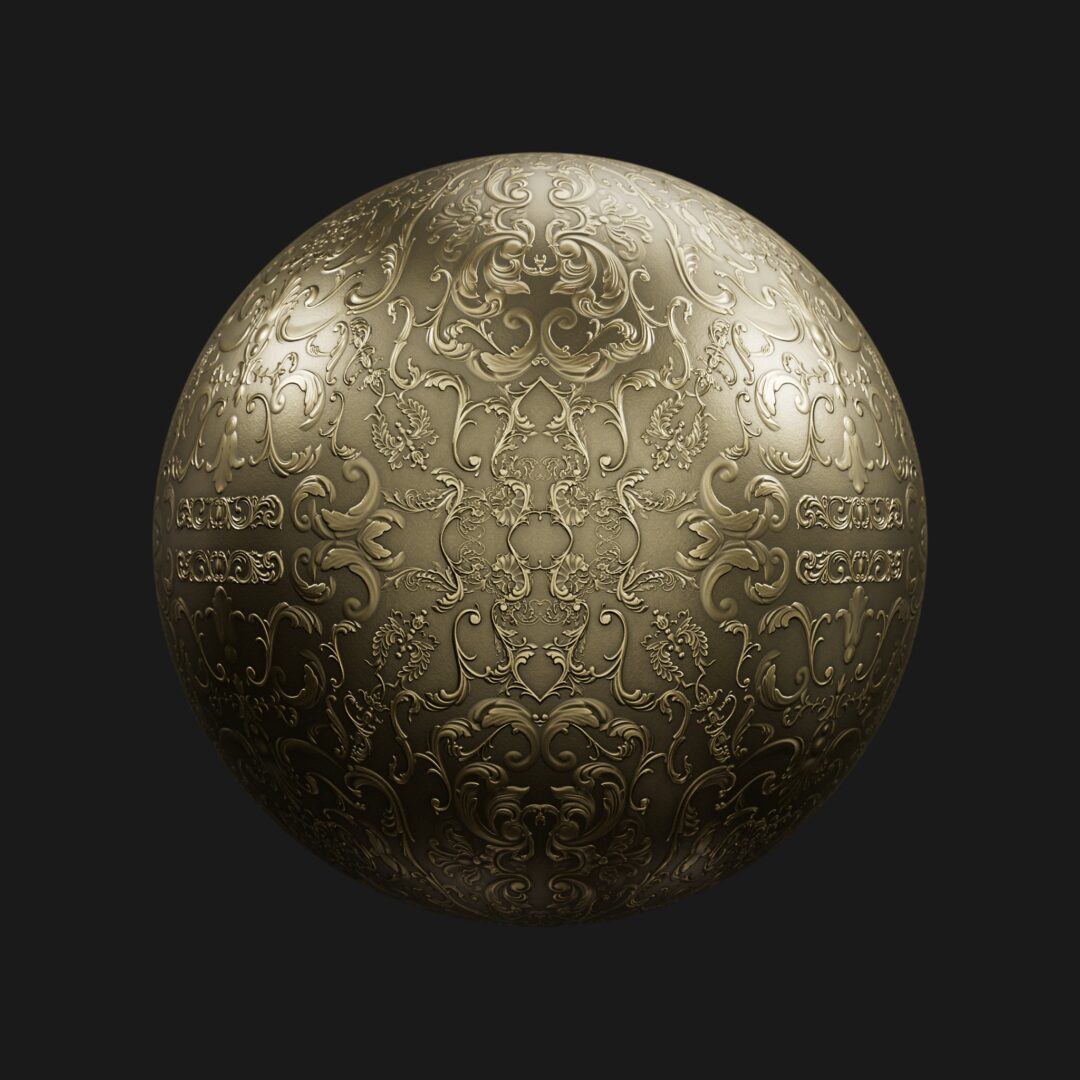 4K Ornate Gold 01-C4D Material