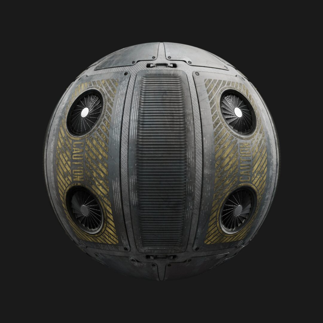 4K Spacecraft Floor 01-C4D Material
