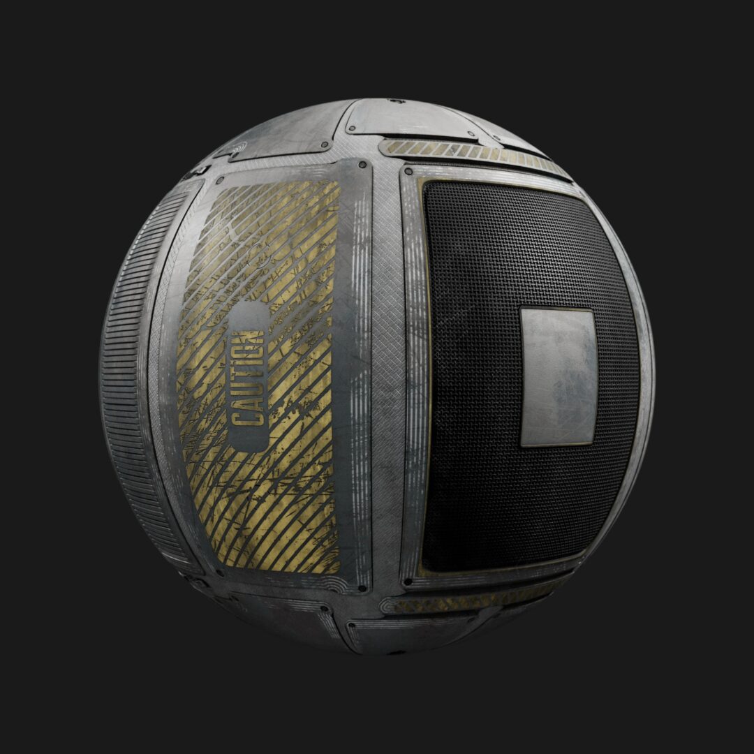 4K Spacecraft Floor 02-C4D Material