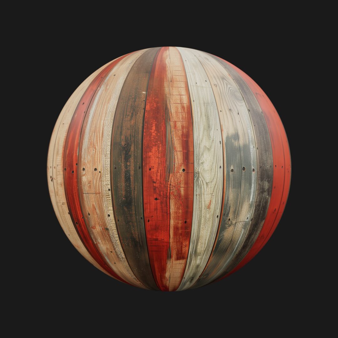 4K Distressed Wood 1 - C4D Redshift Material