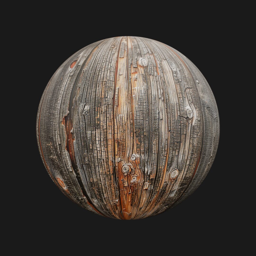 4K Distressed Wood 2 - C4D Redshift Material