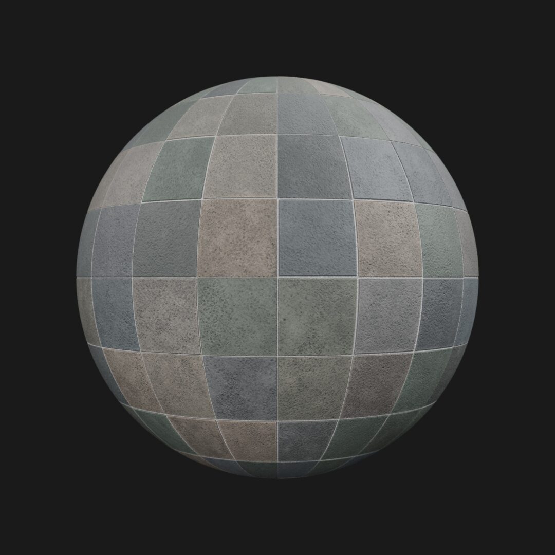 4K Multi-Color Tiles 02 – C4D Redshift Material