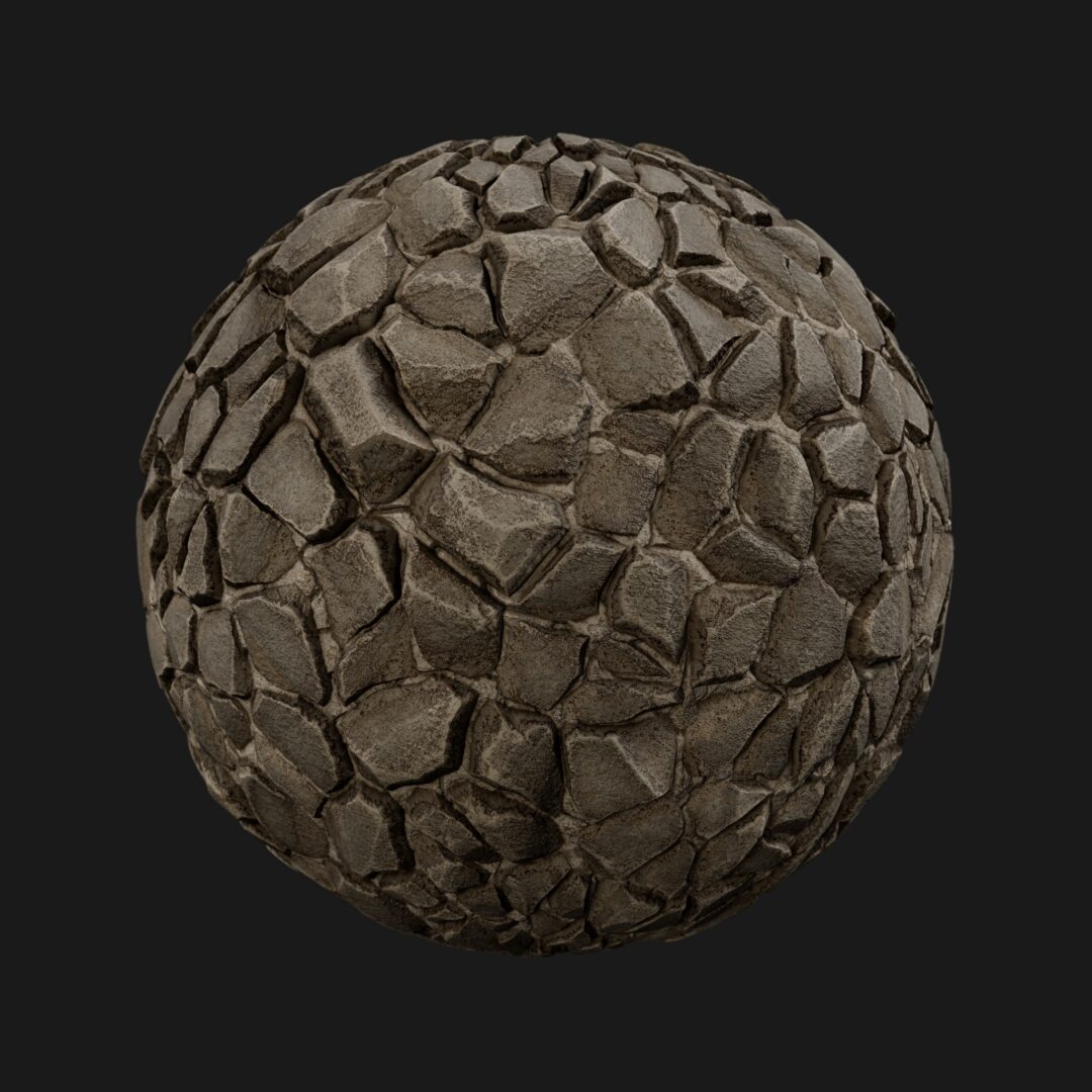 4K Small Rock Structure 01 – C4D Redshift Material