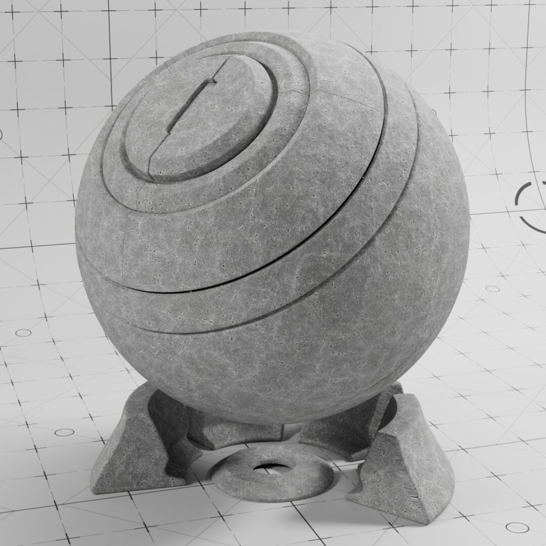 4K Large Concrete Surface 01 – C4D Redshift Material