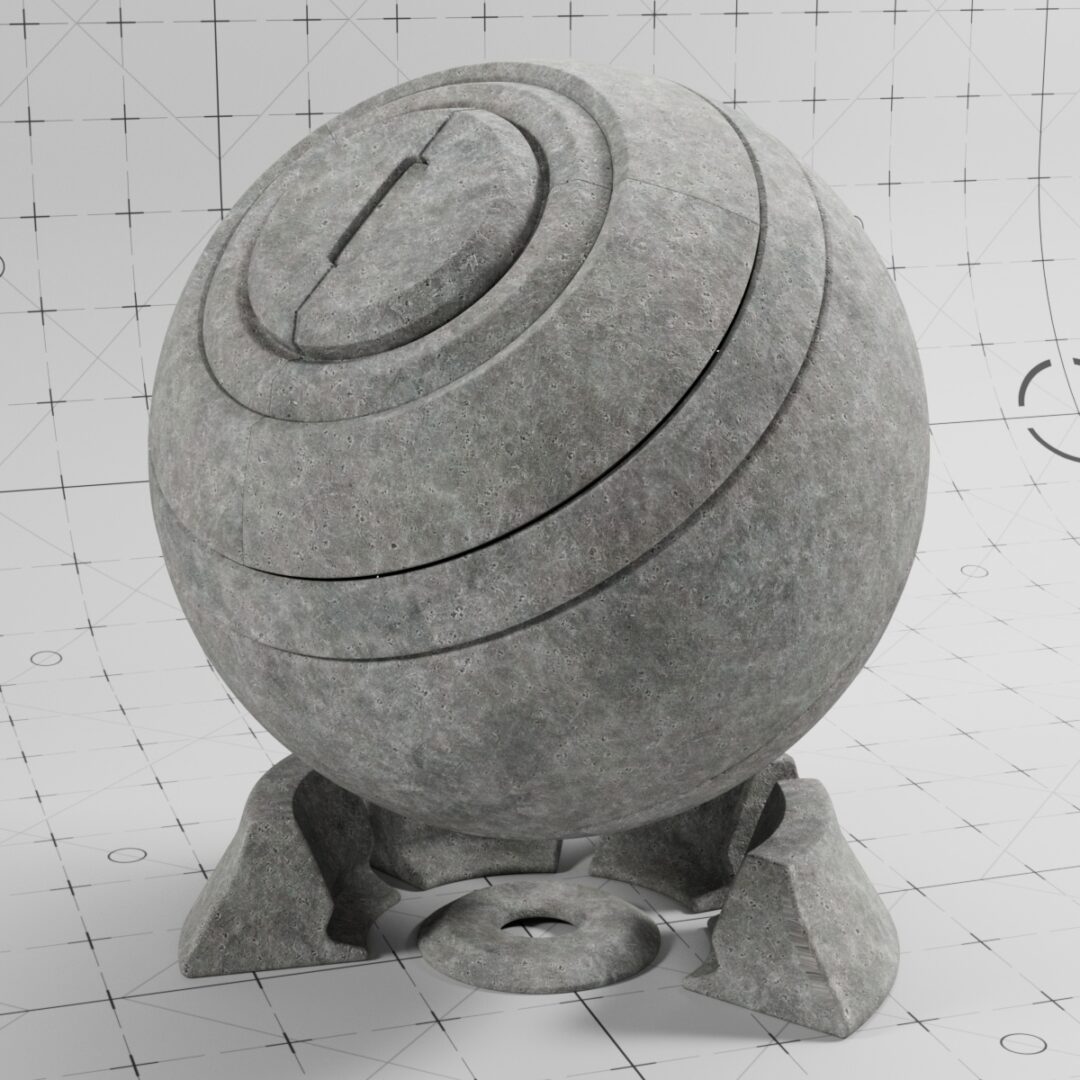 4K Large Concrete Surface 02 – C4D Redshift Material