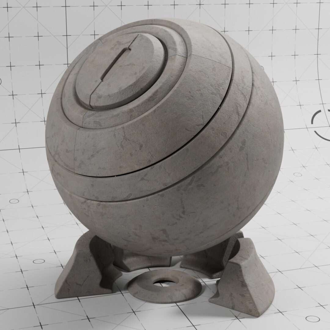 4K Large Concrete Surface 08 – C4D Redshift Material