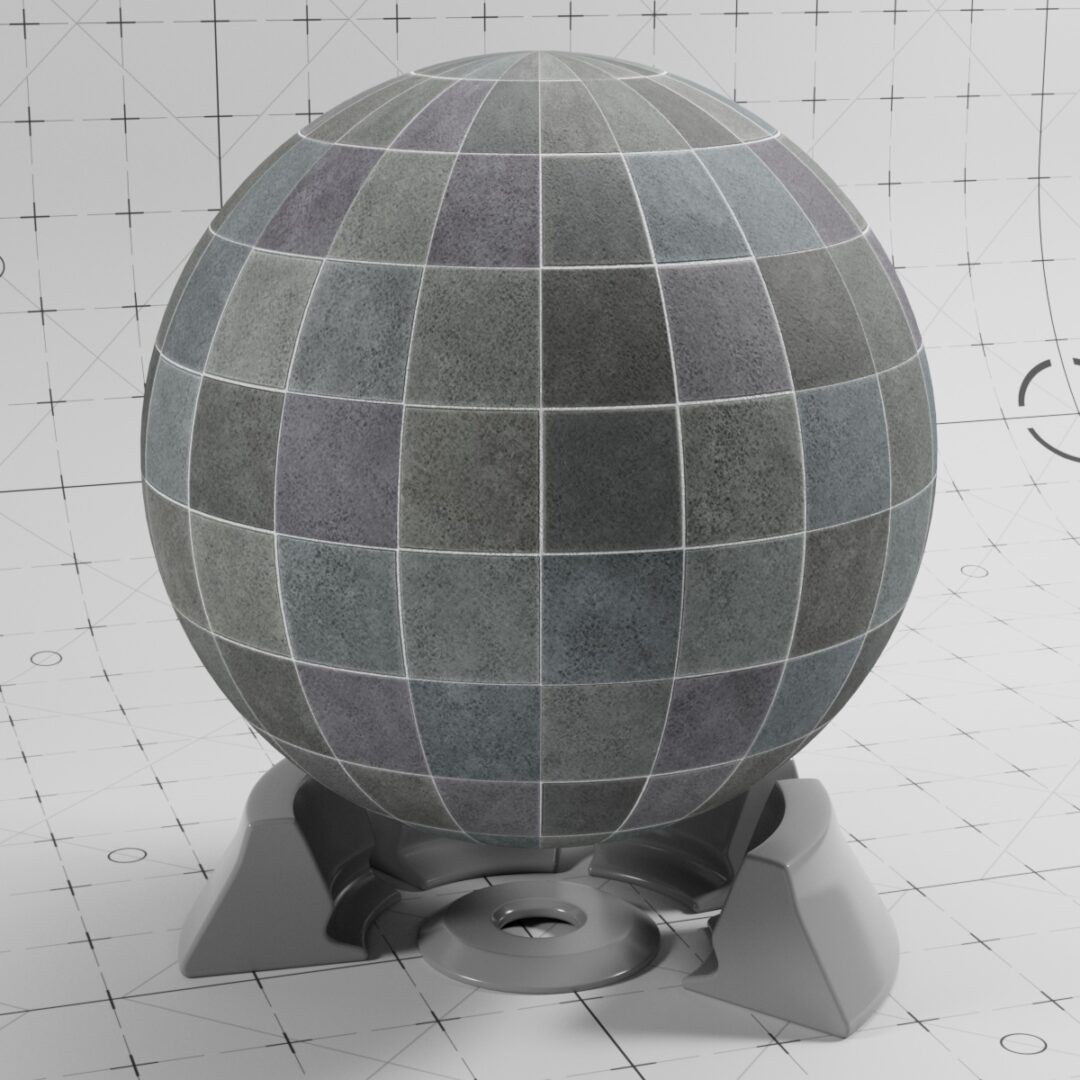 4K Multi-Color Tiles 03 – C4D Redshift Material