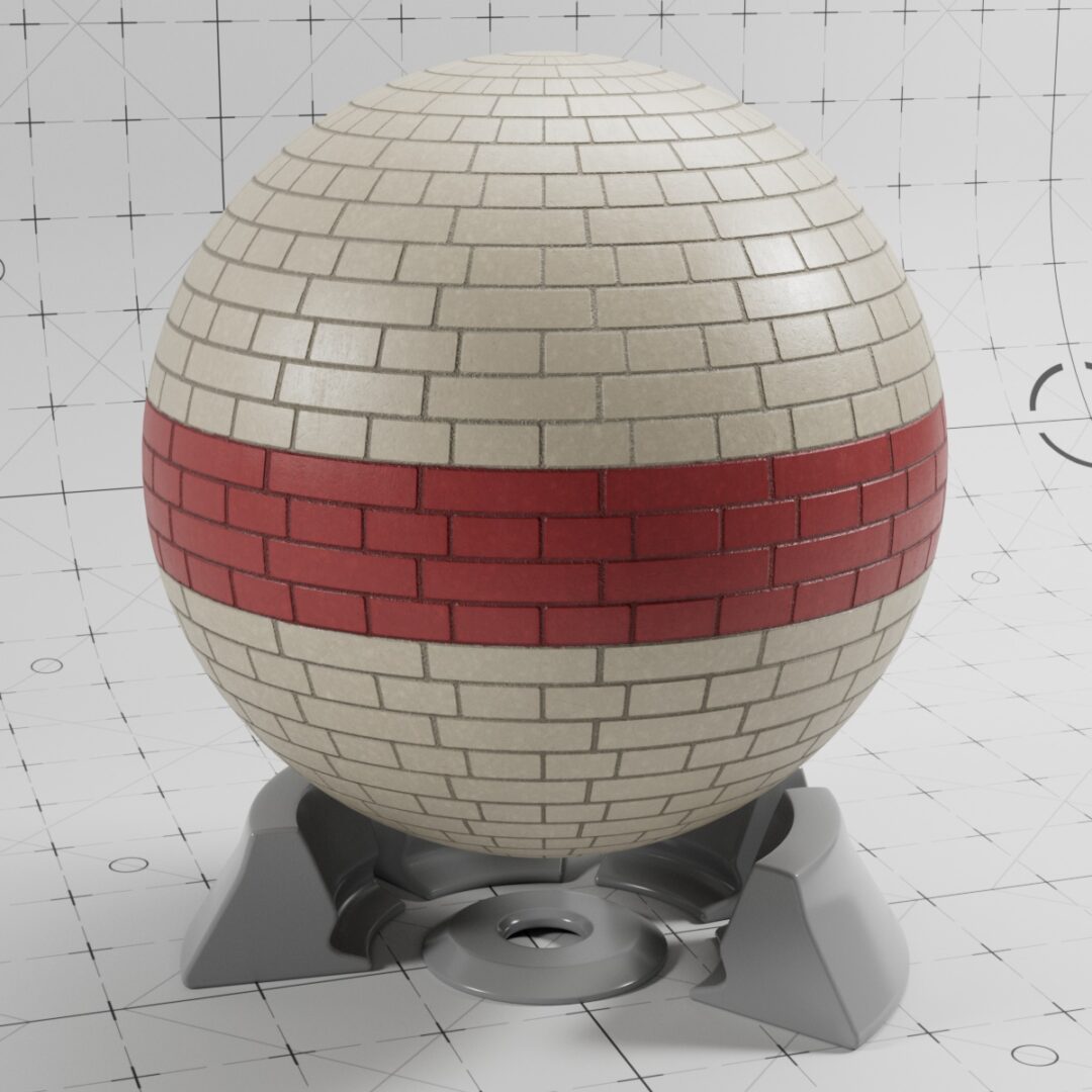 4K Painted Brick 02 – C4D Redshift Material