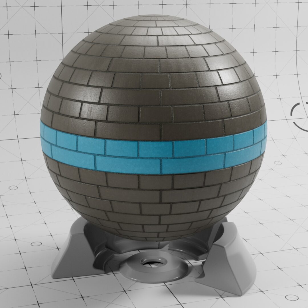 4K Painted Brick 03 – C4D Redshift Material