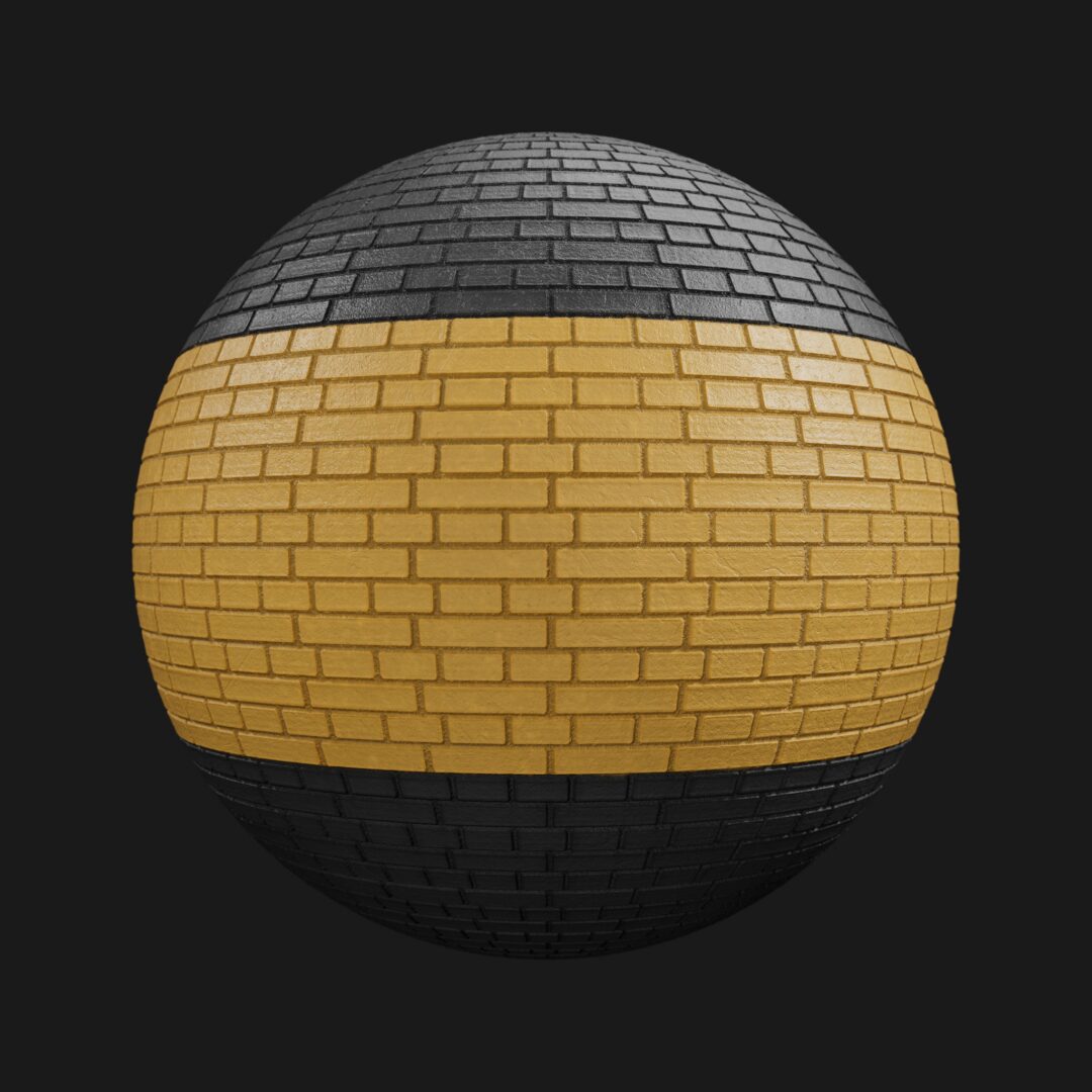 4K Painted Brick 01 – C4D Redshift Material