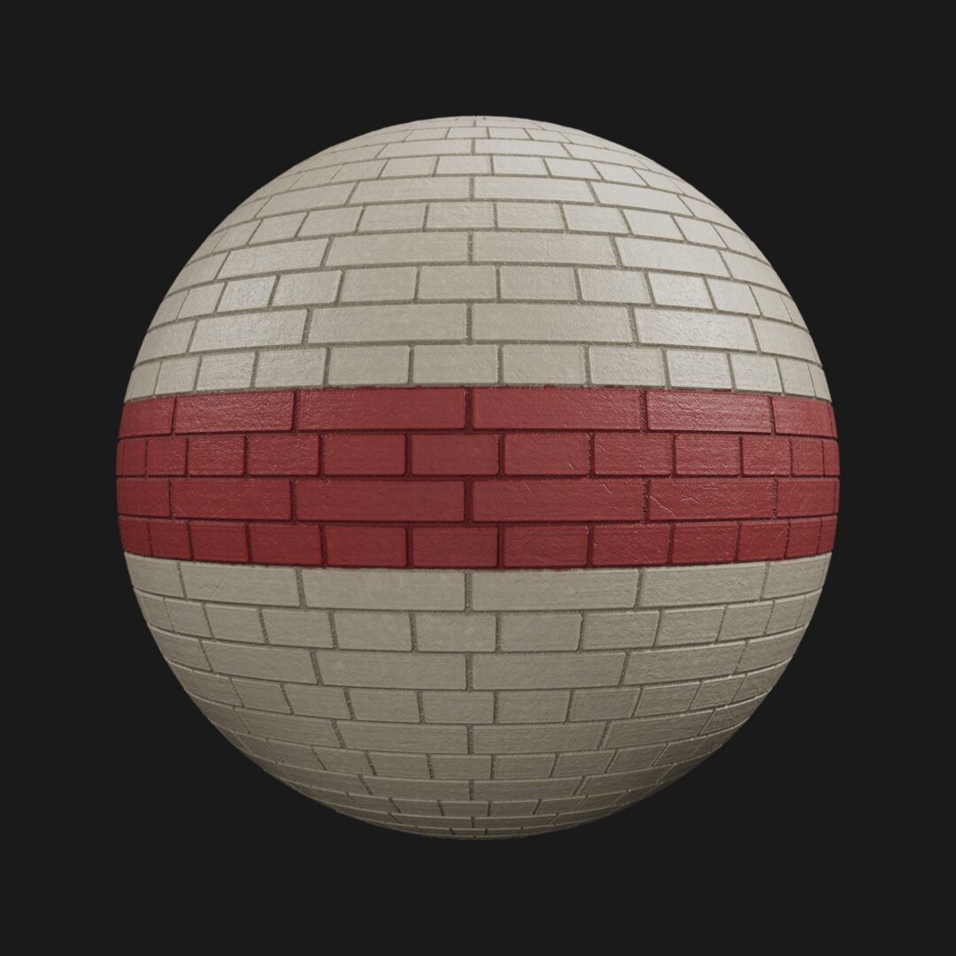4K Painted Brick 02 – C4D Redshift Material