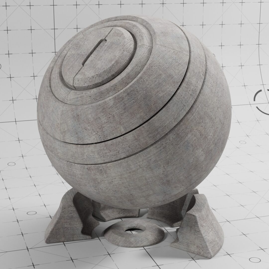 4K Sidewalk Concrete 03 – C4D Redshift Material