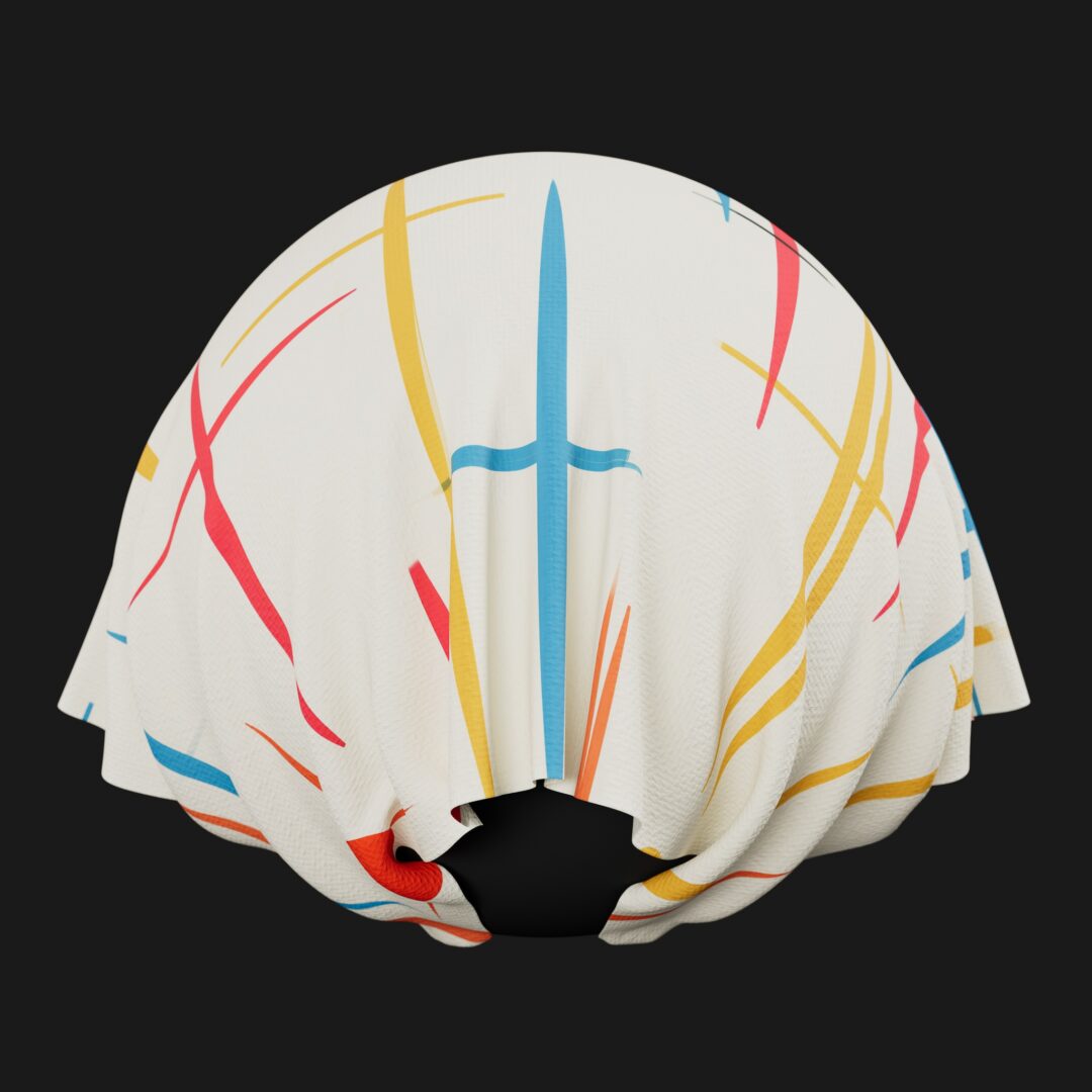 1950s Fabric Pattern 01 - C4D Redshift Material