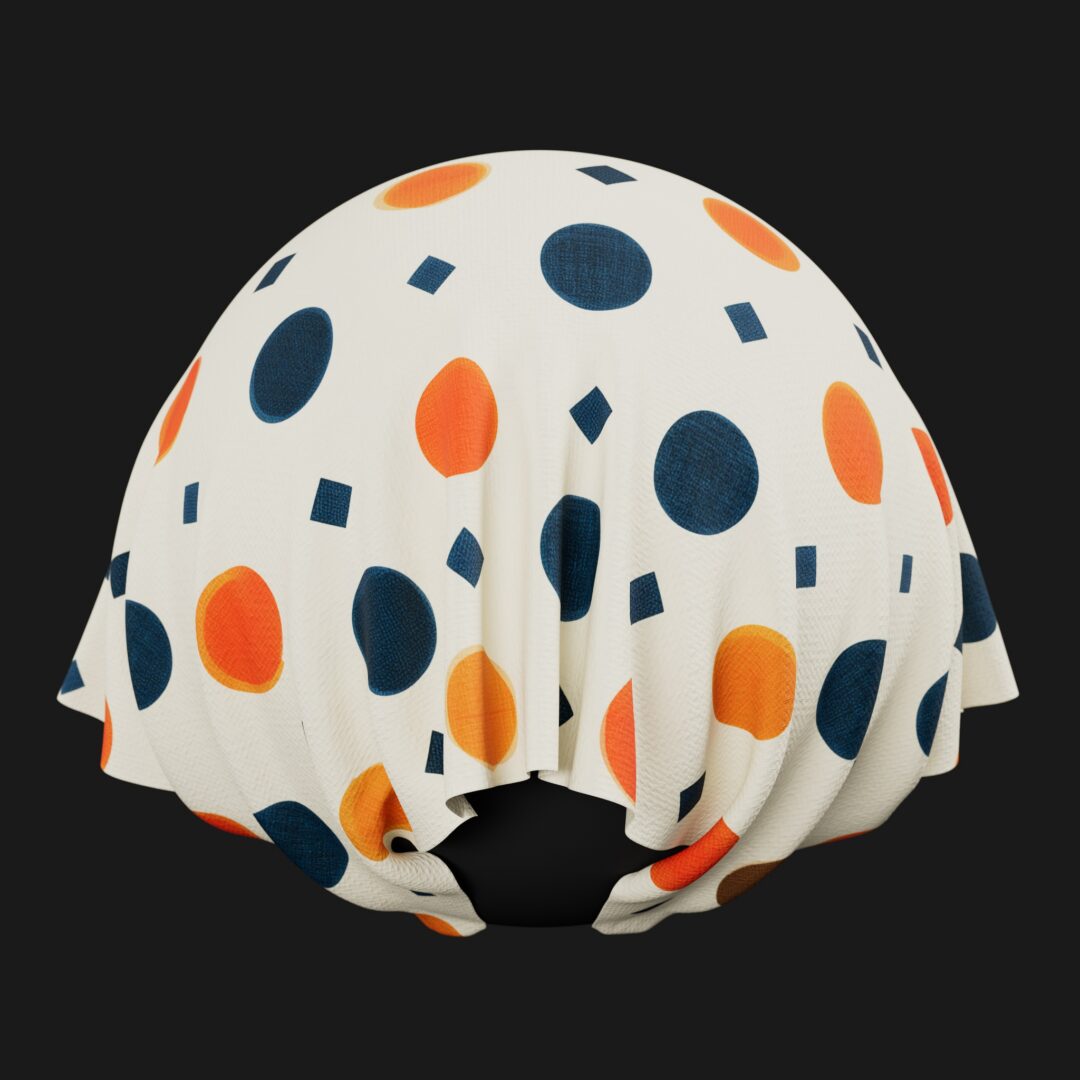 1950s Fabric Pattern 02 - C4D Redshift Material
