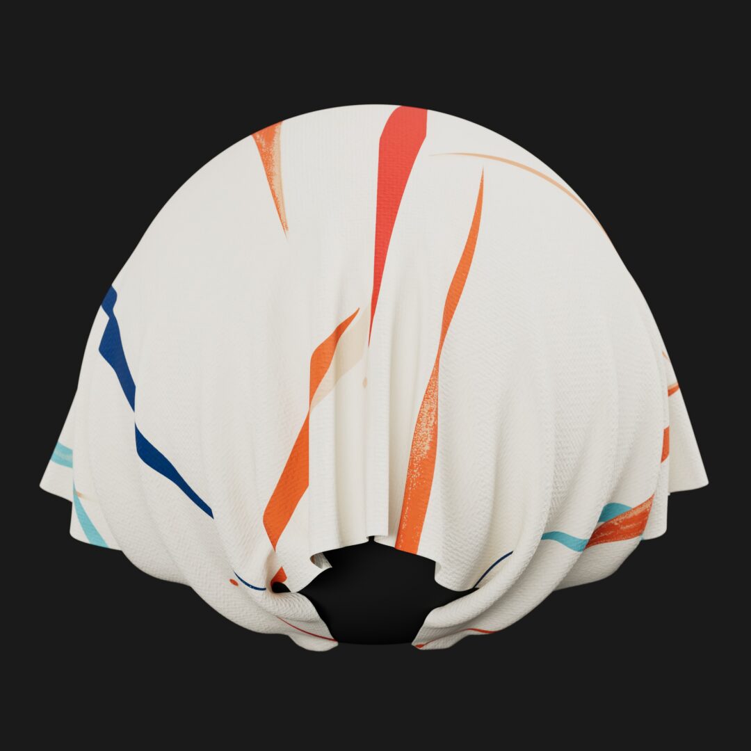 1950s Fabric Pattern 04 - C4D Redshift Material